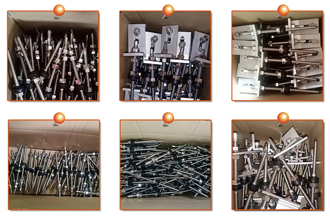 Solar Racking Structure Brackets Solar Mounting Accessories Stainless Steel Solar Hanger Bolt