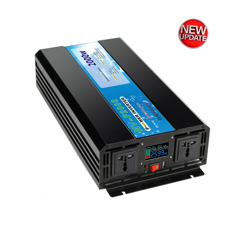 Reliable DC to AC Pure Sine Wave Solar Power Inverter Inversor USB 2.1A 5V 12V 24V 48VDC to 110V 220VAC CE RoHS FCC Nova Factory